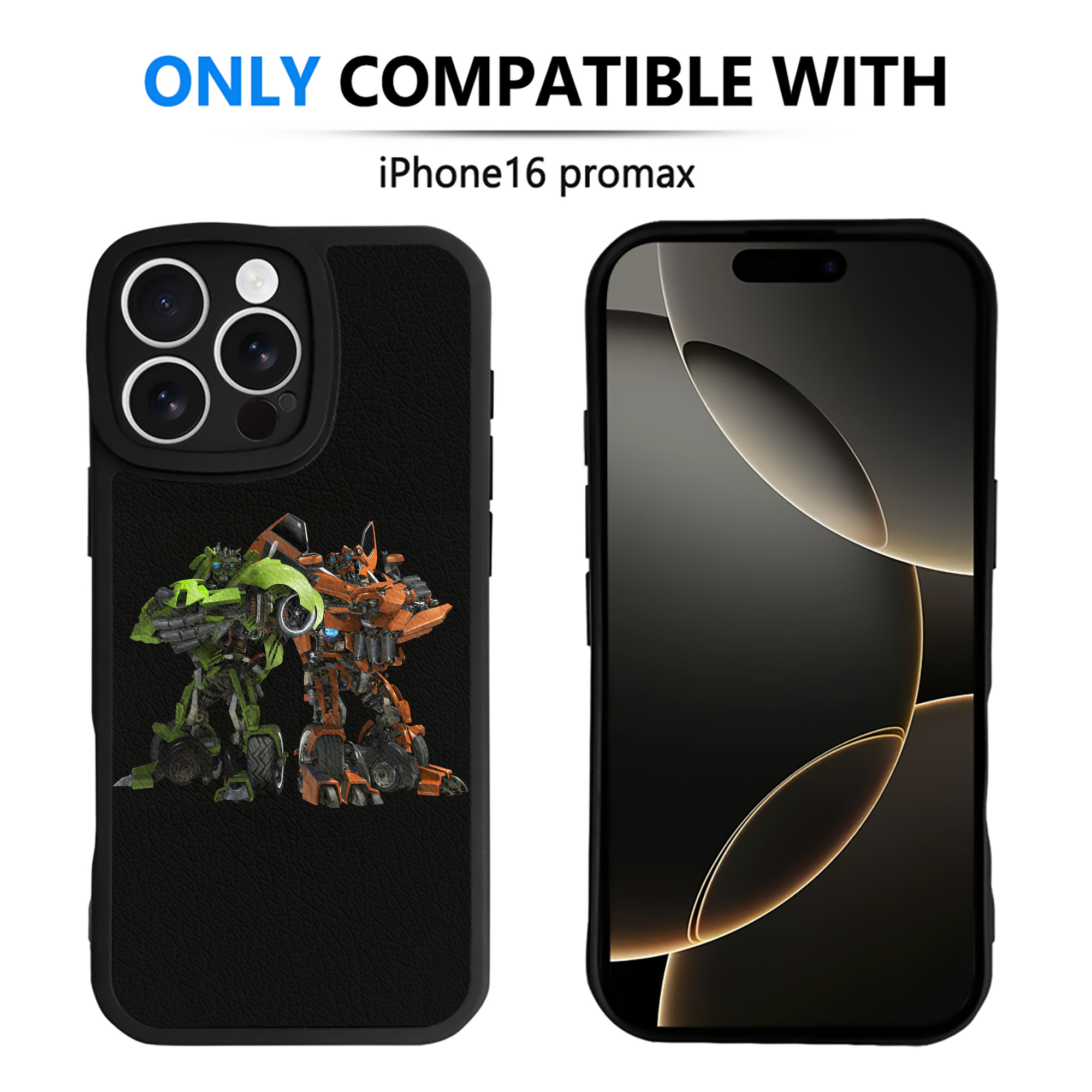 （画像用） Transformers トランスフォーマー 【iPhone 16シリーズ対応】シリコンスマホケース（レザー調） 材質：シリコン